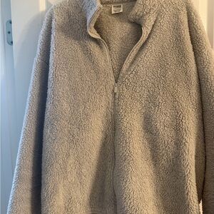PINK Victoria's Secret Gray Sherpa Jacket